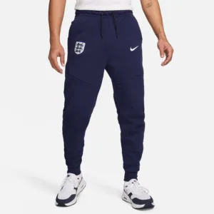 England Sweatpants Nsw Tech Fleece Euro 2024 - Lilla/hvid - Nike, størrelse Large